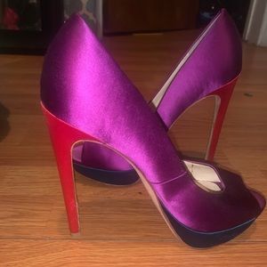 Brian Atwood peep toe pumps